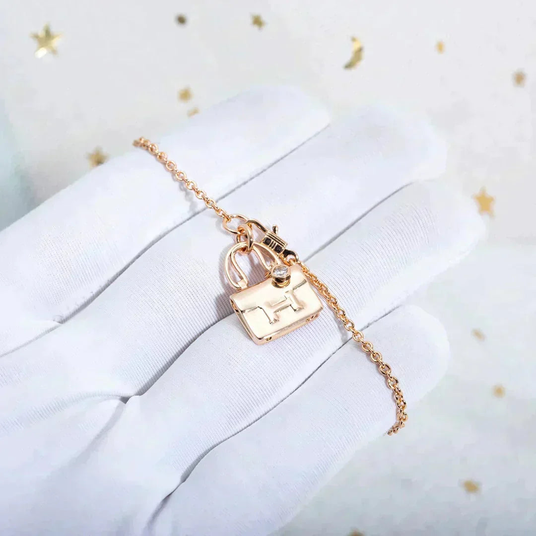 [⭐Lioran]AMULETTE PEDANT ROSE GOLD NECKLACE