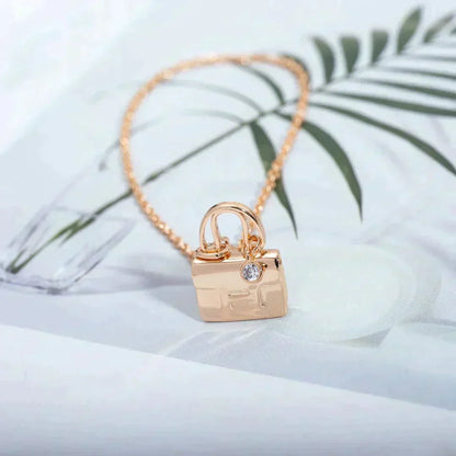 [⭐Lioran]AMULETTE PEDANT ROSE GOLD NECKLACE