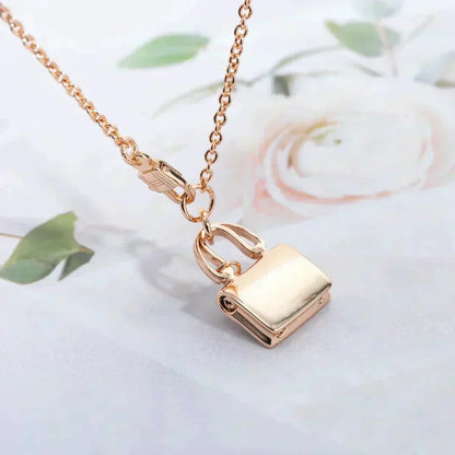 [⭐Lioran]AMULETTE PEDANT ROSE GOLD NECKLACE