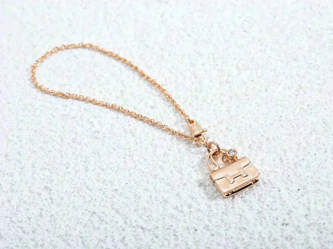 [⭐Lioran]AMULETTE PEDANT ROSE GOLD NECKLACE