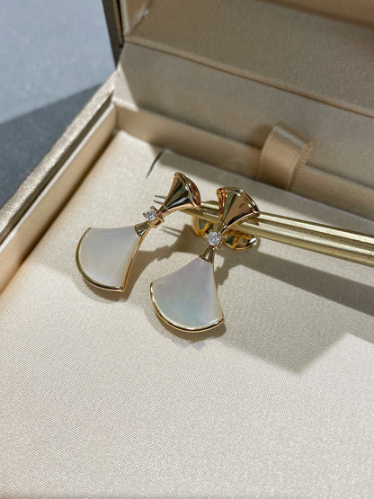 [⭐Lioran]DREAM MOP 1 DIAMOND EARRINGS