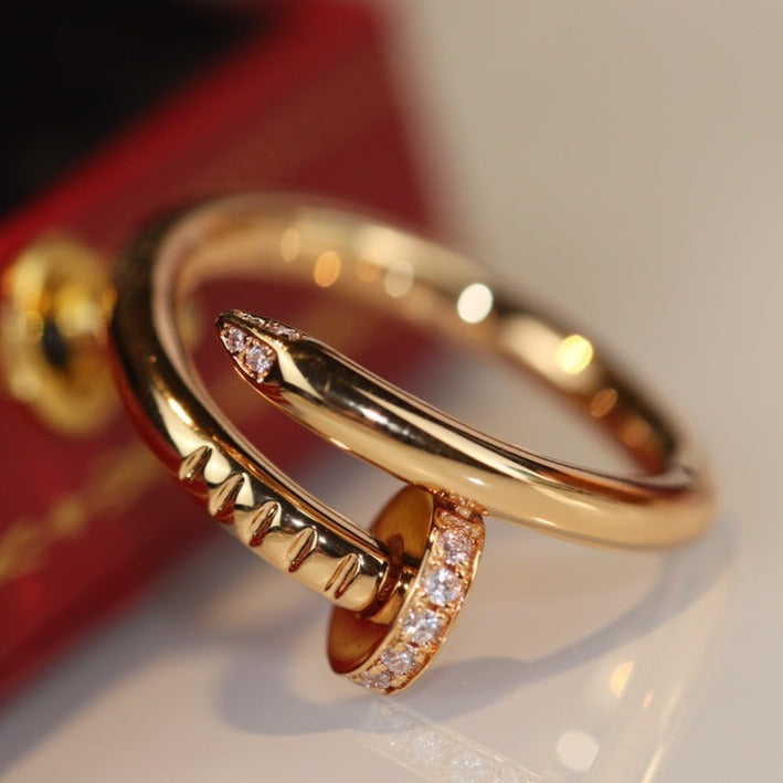 [⭐Lioran]JUSTE RING 2.65MM GOLD DIAMOND