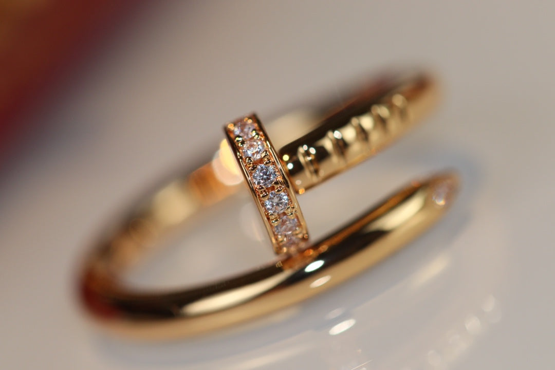 [⭐Lioran]JUSTE RING 2.65MM GOLD DIAMOND
