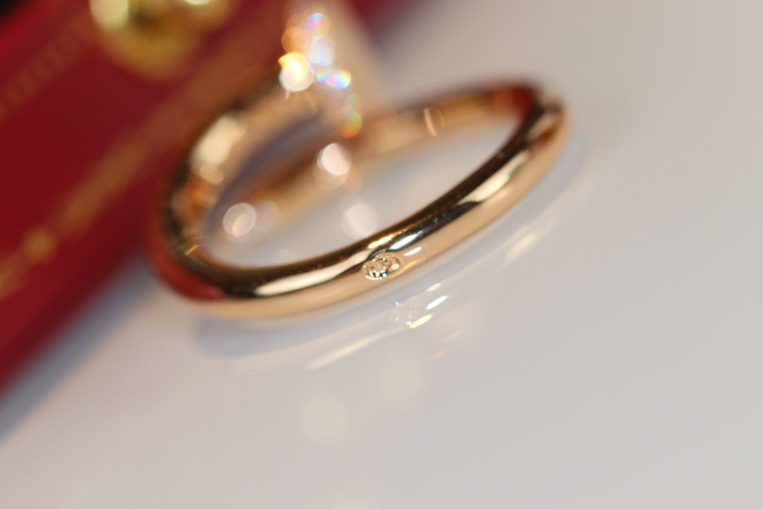 [⭐Lioran]JUSTE RING 2.65MM GOLD DIAMOND
