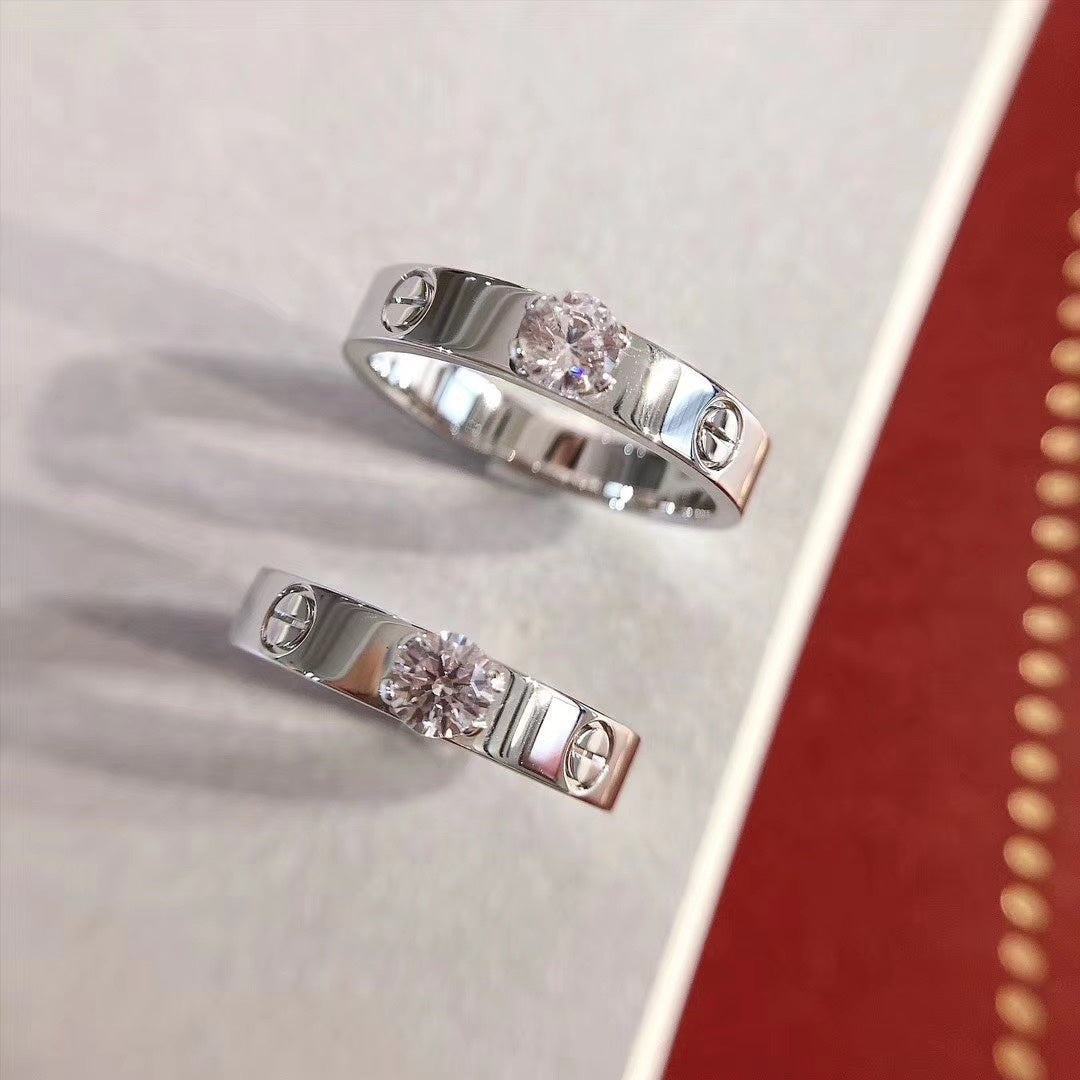 [⭐Lioran]LOVE RING 3.6MM 1 BIG DIAMOND