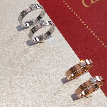 [⭐Lioran]LOVE RING 3.6MM 1 BIG DIAMOND