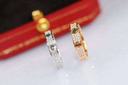 [⭐Lioran]LOVE RING 3.6MM DIAMOND PAVED