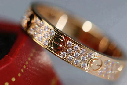 [⭐Lioran]LOVE RING 3.6MM DIAMOND PAVED