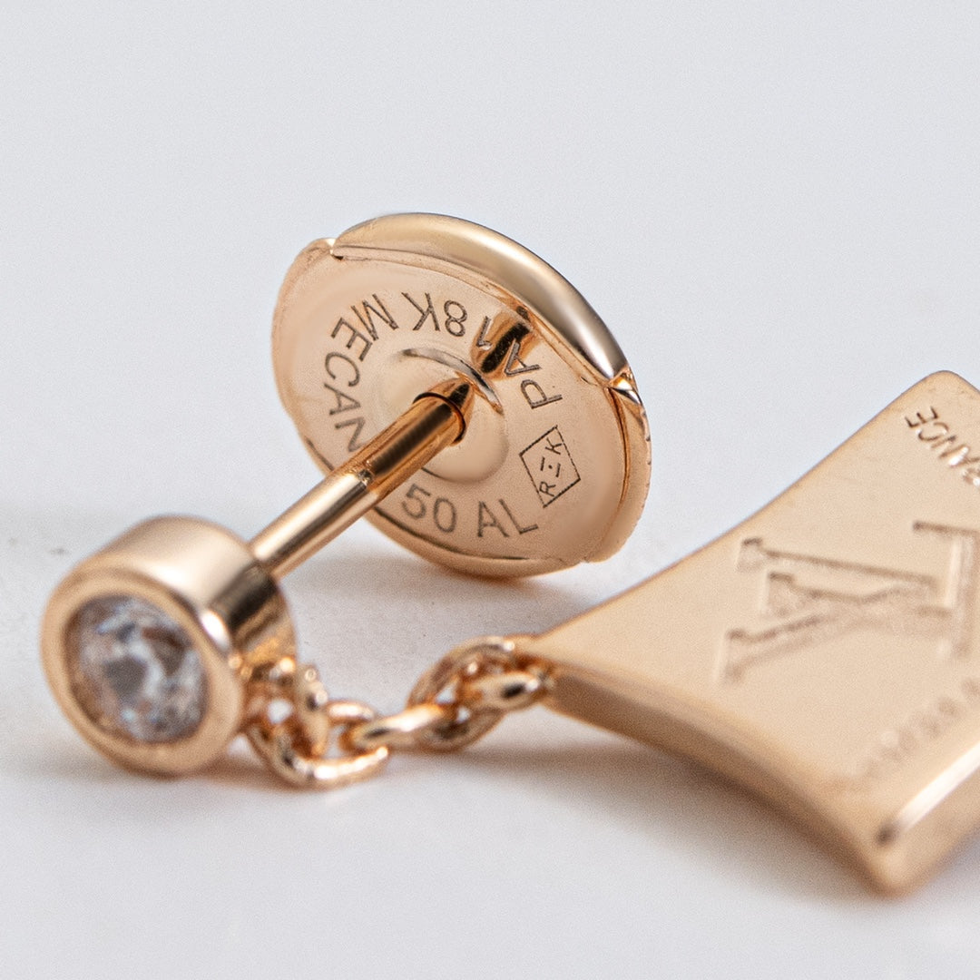 [⭐Lioran]STAR DIAMONDS EARRINGS GOLD