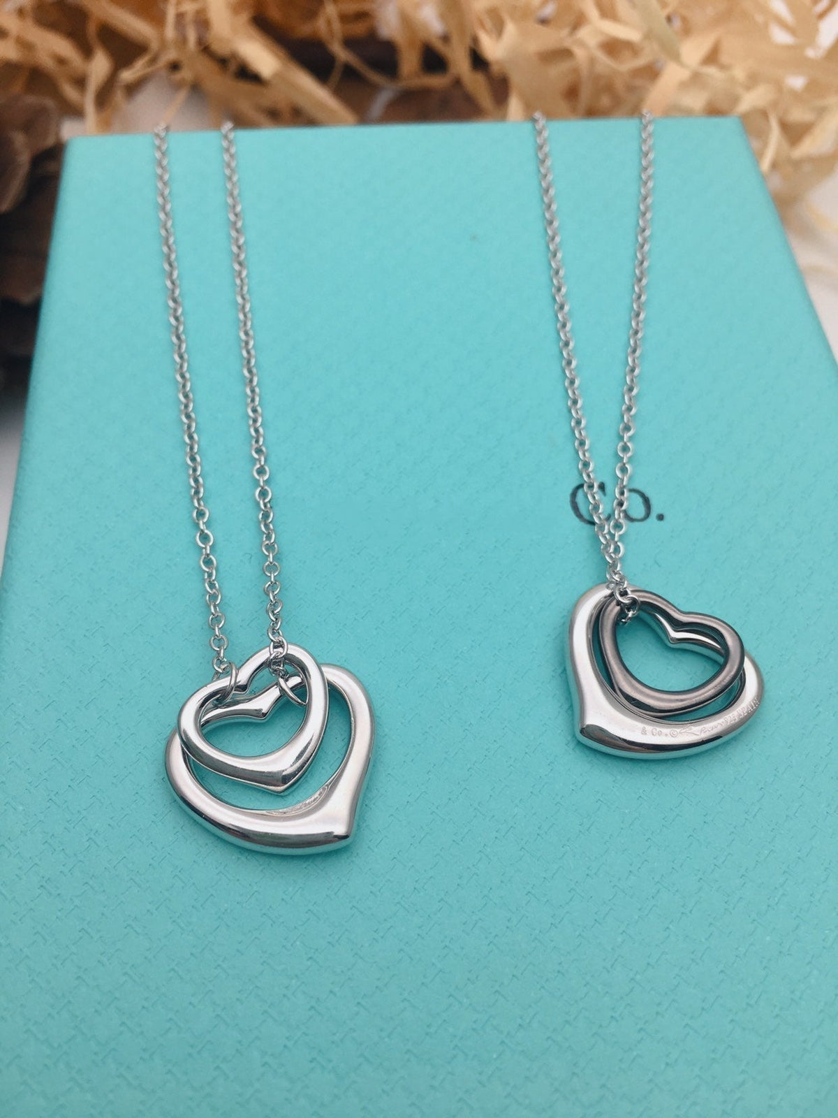 [Lioran]OPEN HEART SILVER NECKLACE