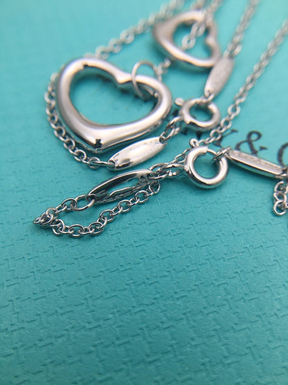 [Lioran]OPEN HEART SILVER NECKLACE