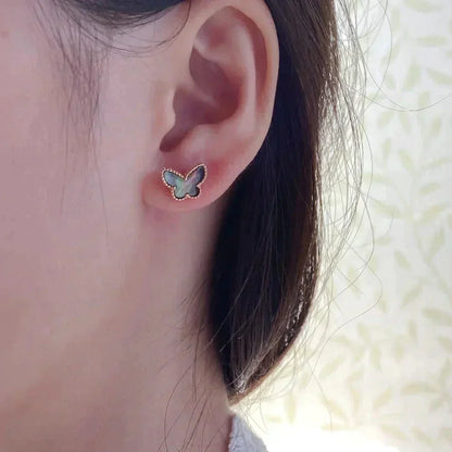 [⭐Lioran]BUTTERFLY DARK MOP  EARRINGS