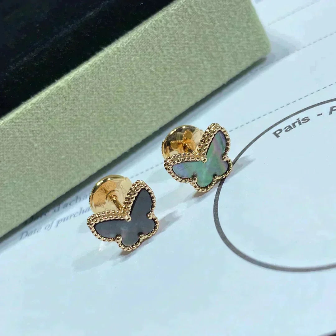 [⭐Lioran]BUTTERFLY DARK MOP  EARRINGS