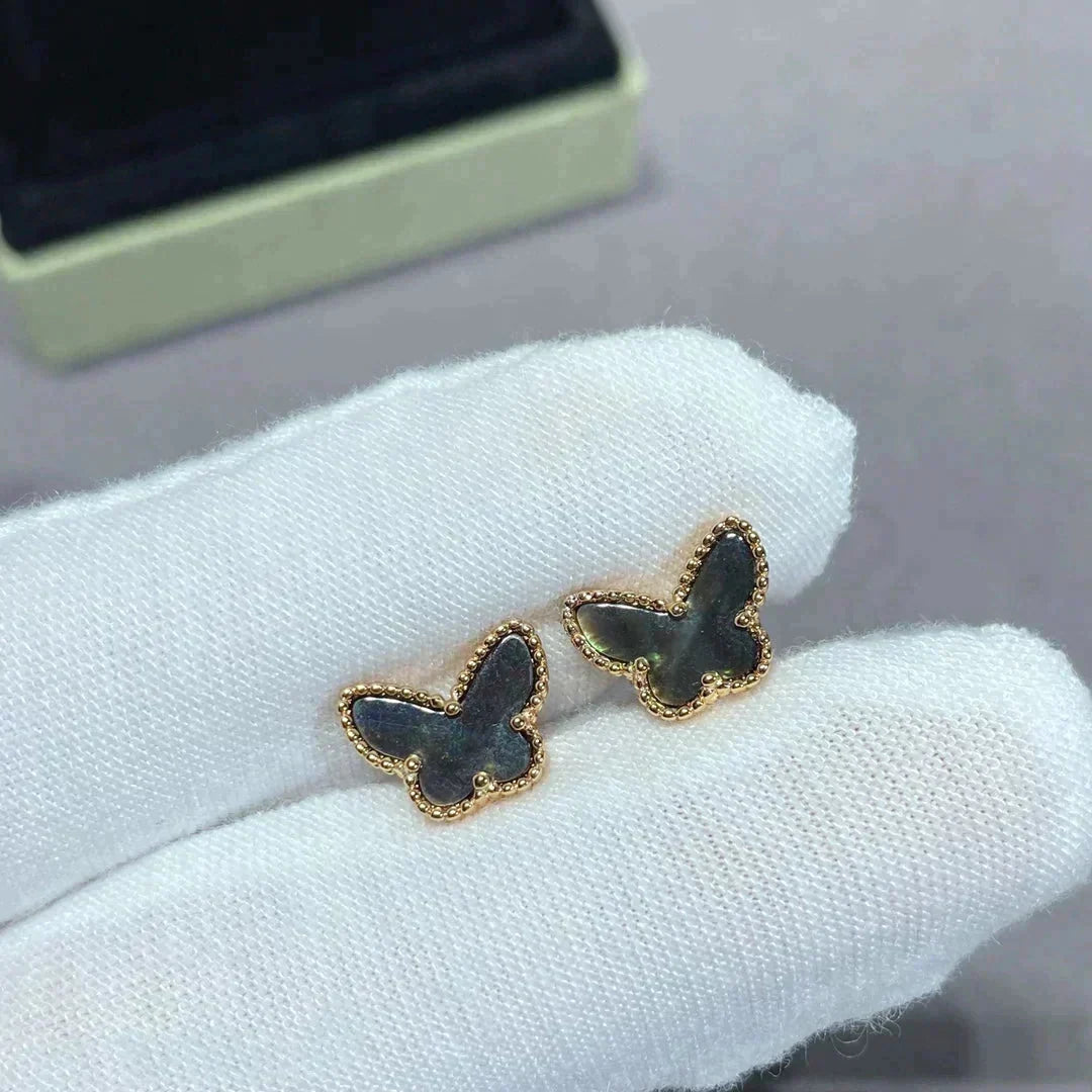 [⭐Lioran]BUTTERFLY DARK MOP  EARRINGS