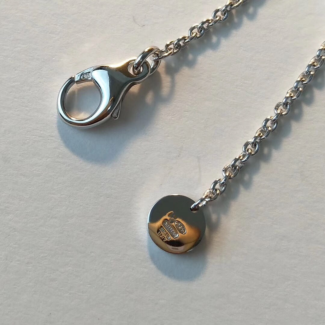 [⭐Lioran]ZERO 1 BLACK CERAMIC SILVER NECKLACE