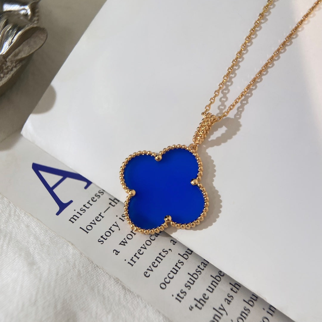 [⭐Lioran]CLOVER 25MM NECKLACE TURQUOISE ROSE GOLD
