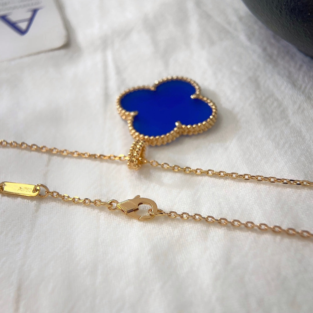 [⭐Lioran]CLOVER 25MM NECKLACE TURQUOISE ROSE GOLD