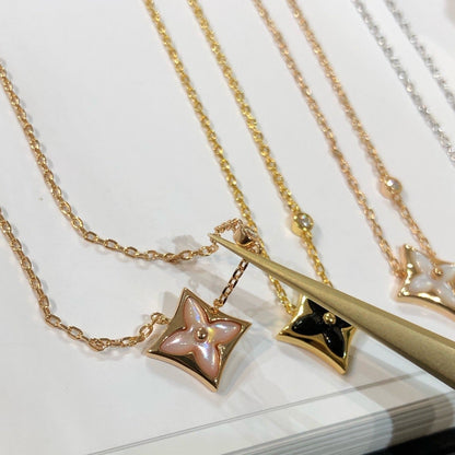 [⭐Lioran]STAR BLACK MOP NECKLACE