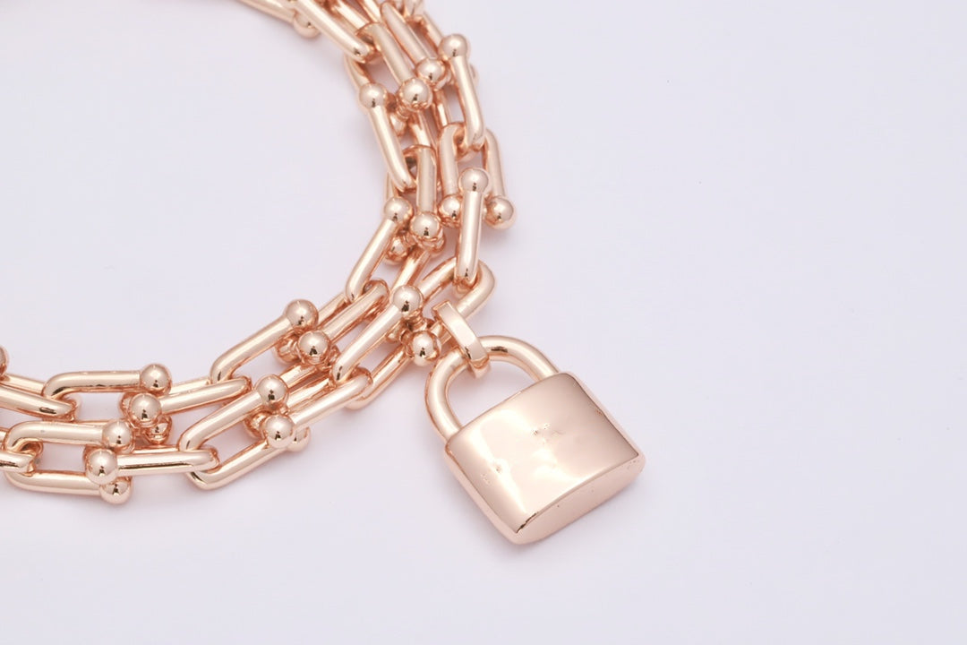 [Lioran]HARDWEAR WRAP PINK GOLD BRACELET