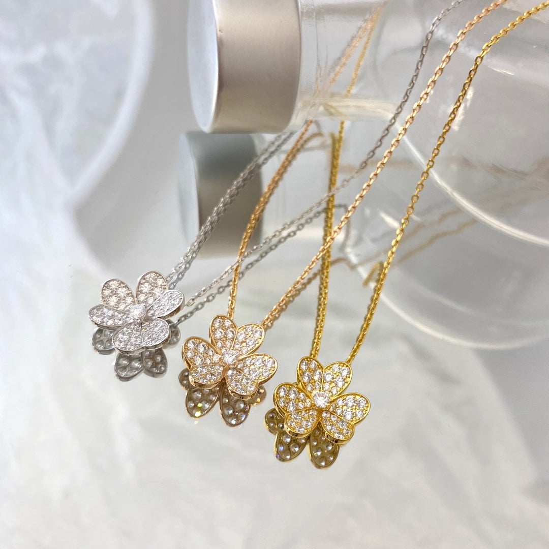 [⭐Lioran]FLOWER DIAMOND NECKLACE