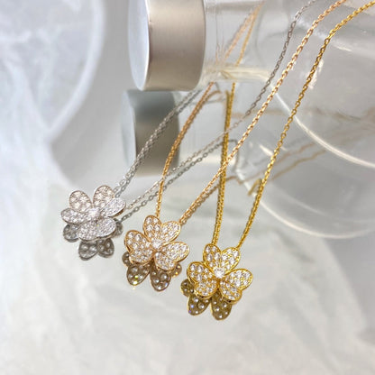 [⭐Lioran]FLOWER DIAMOND NECKLACE