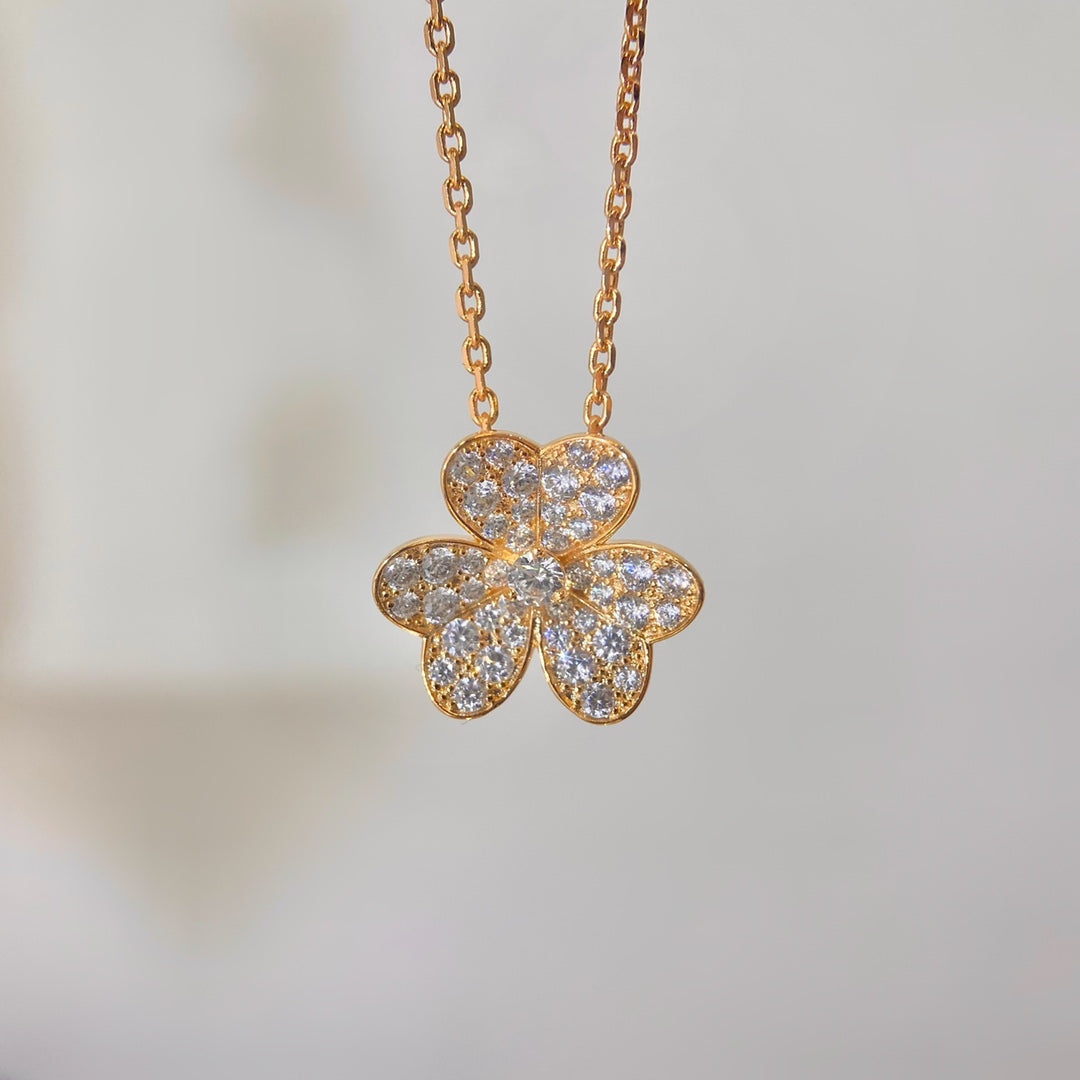 [⭐Lioran]FLOWER DIAMOND NECKLACE
