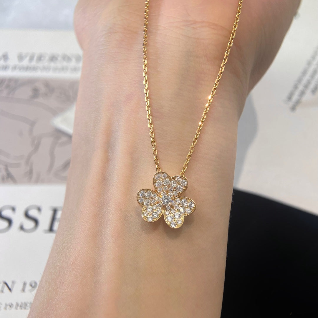 [⭐Lioran]FLOWER DIAMOND NECKLACE