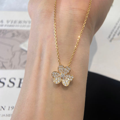 [⭐Lioran]FLOWER DIAMOND NECKLACE