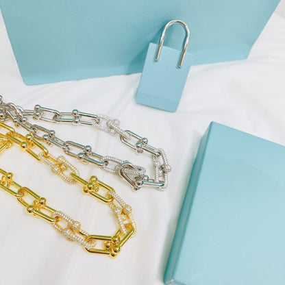 [Lioran]HARDWEAR NECKLACE DIAMOND PAVED