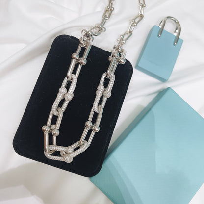 [Lioran]HARDWEAR NECKLACE DIAMOND PAVED