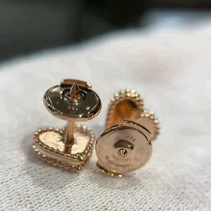 [⭐Lioran]HEART CARNELIAN STUD EARRINGS