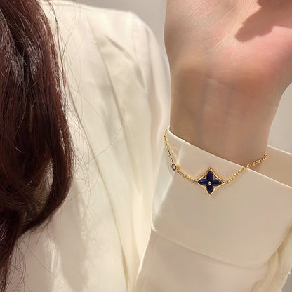 [⭐Lioran]COLOR STAR PINK GOLD DIAMOND BRACELET