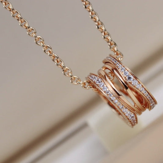 [⭐Lioran]ZERO 1 PINK GOLD NECKLACE