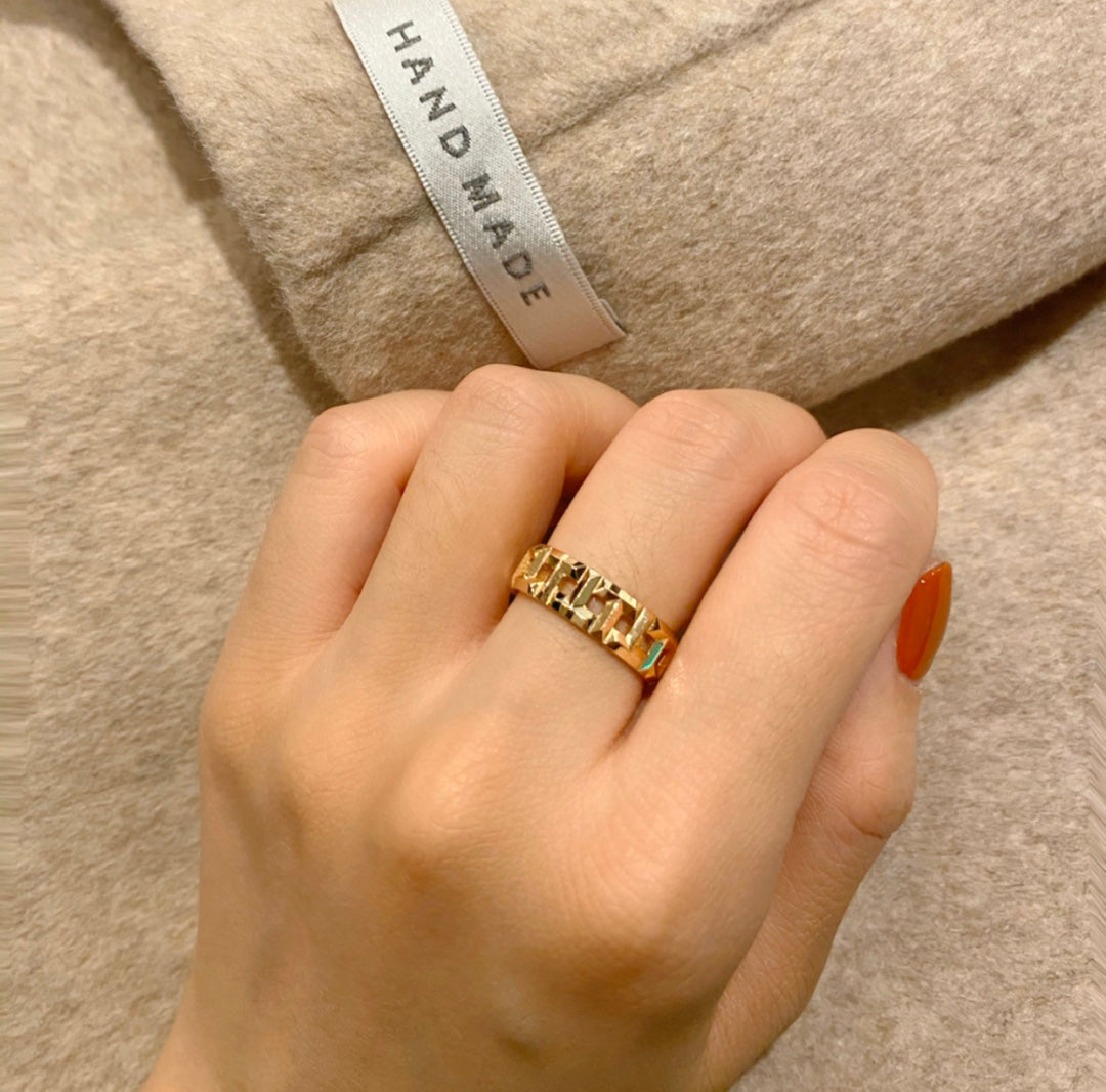 [Lioran]T TRUE 3.5MM PINK GOLD RING