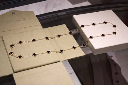 [⭐Lioran]CLOVER 20 MOTIFS ONYX ROSE GOLD