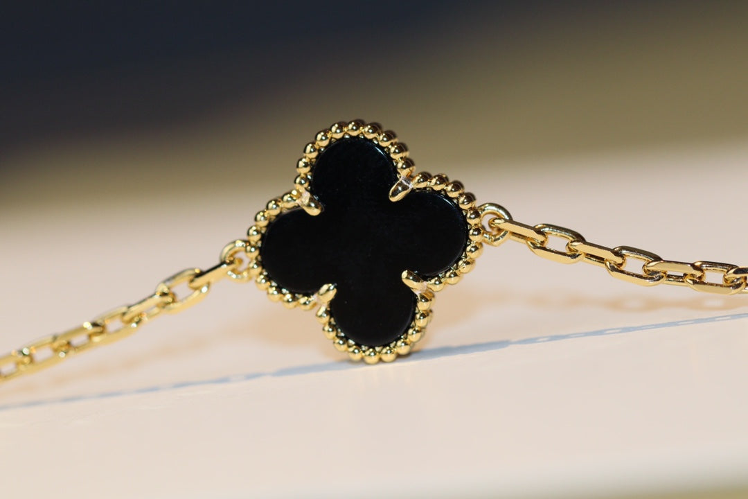 [⭐Lioran]CLOVER 20 MOTIFS ONYX ROSE GOLD
