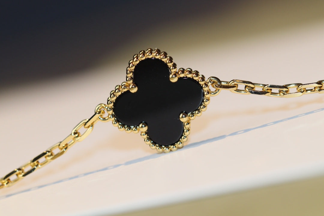 [⭐Lioran]CLOVER 20 MOTIFS ONYX ROSE GOLD