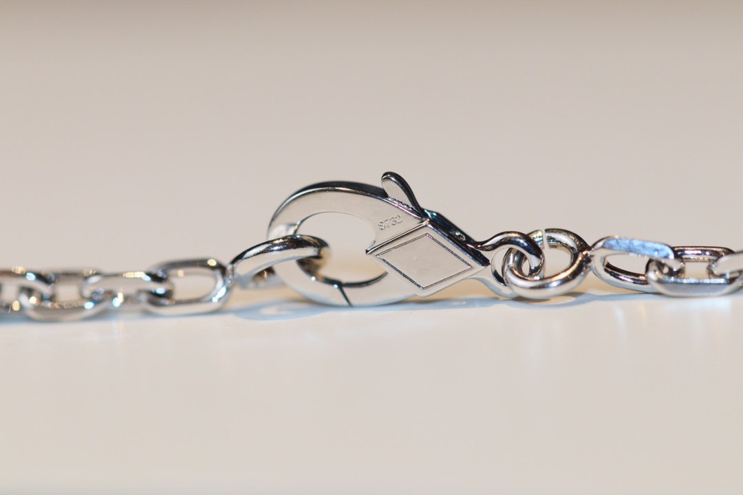 [⭐Lioran]CLOVER 20 MOTIFS ONYX DIAMOND SILVER