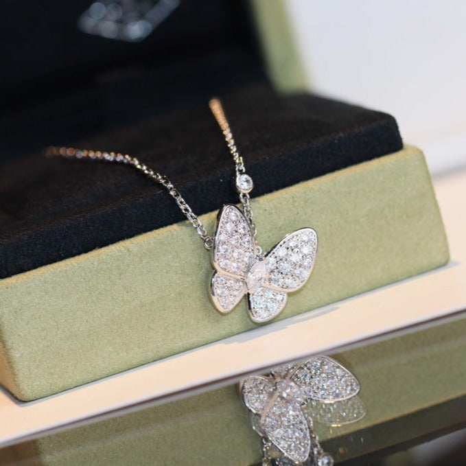 [⭐Lioran]BUTTERFLY DIAMOND NECKLACE