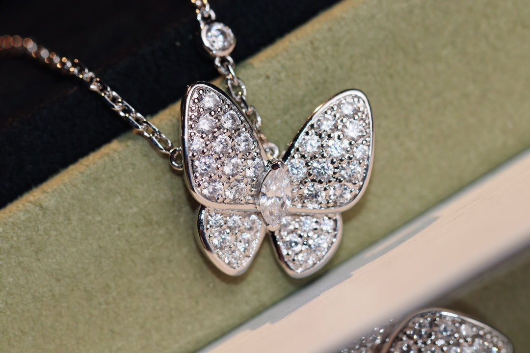 [⭐Lioran]BUTTERFLY DIAMOND NECKLACE