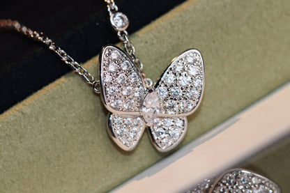 [⭐Lioran]BUTTERFLY DIAMOND NECKLACE