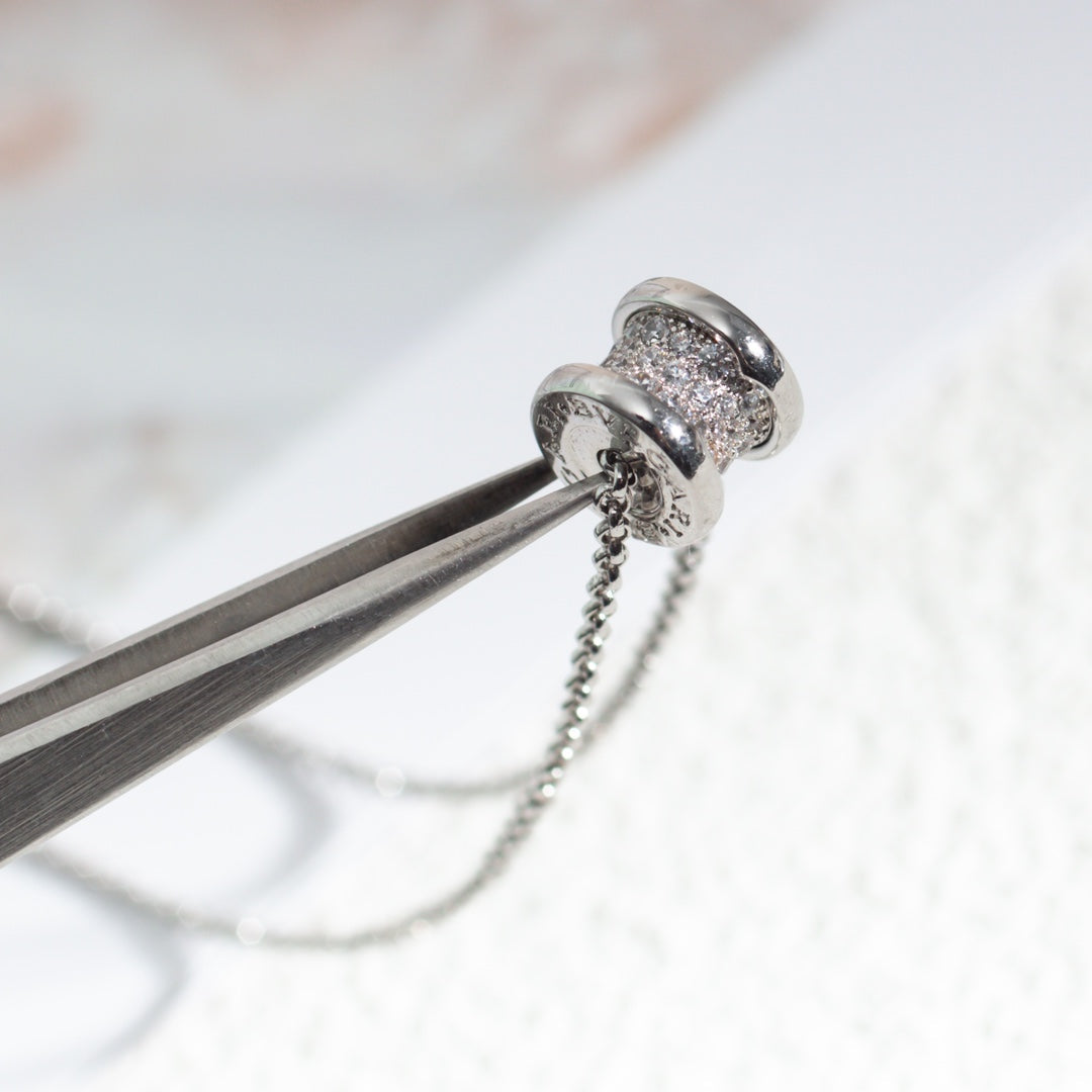 [⭐Lioran]ZERO 1 SILVER DIAMOND NECKLACE