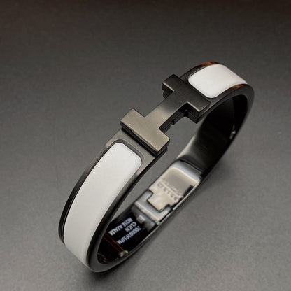 [⭐Lioran]H BRACELET 12MM BLACK WHITE CERAMIC
