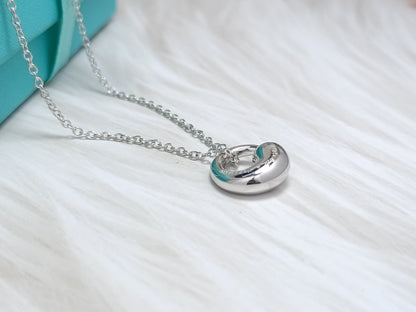 [Lioran]SNAIL PEDANT SILVER NECKLACE