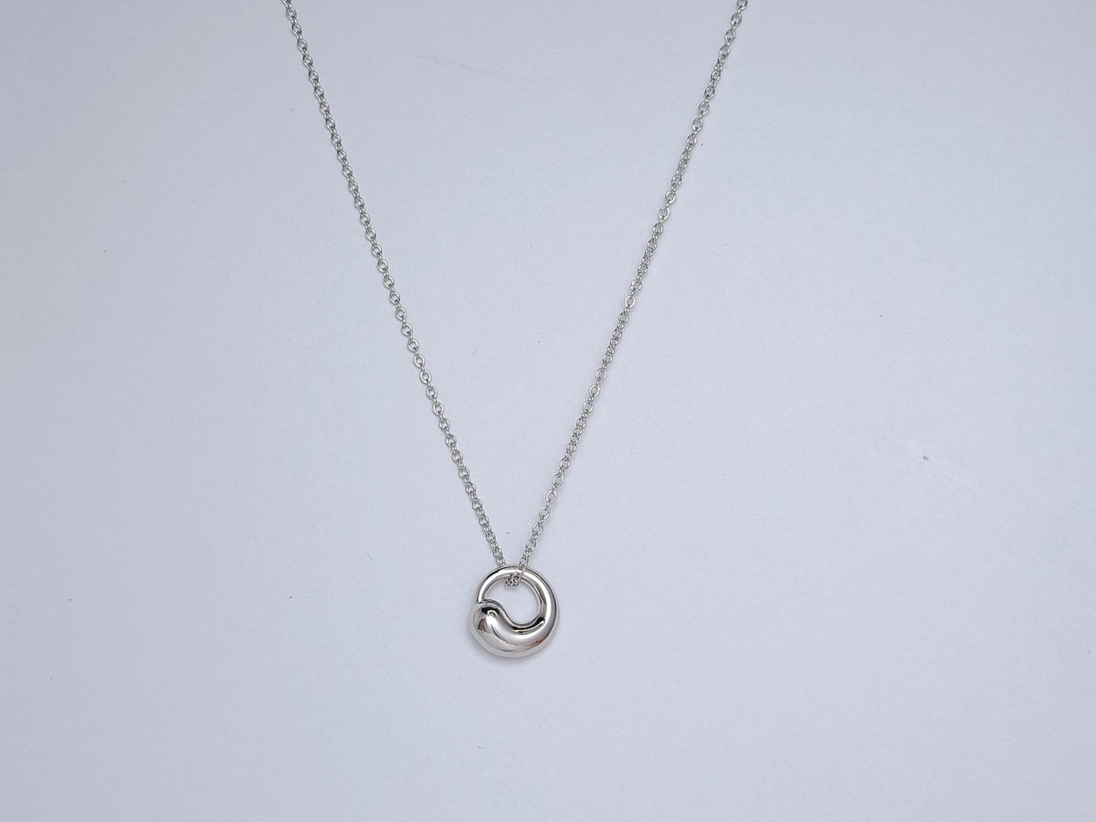 [Lioran]SNAIL PEDANT SILVER NECKLACE