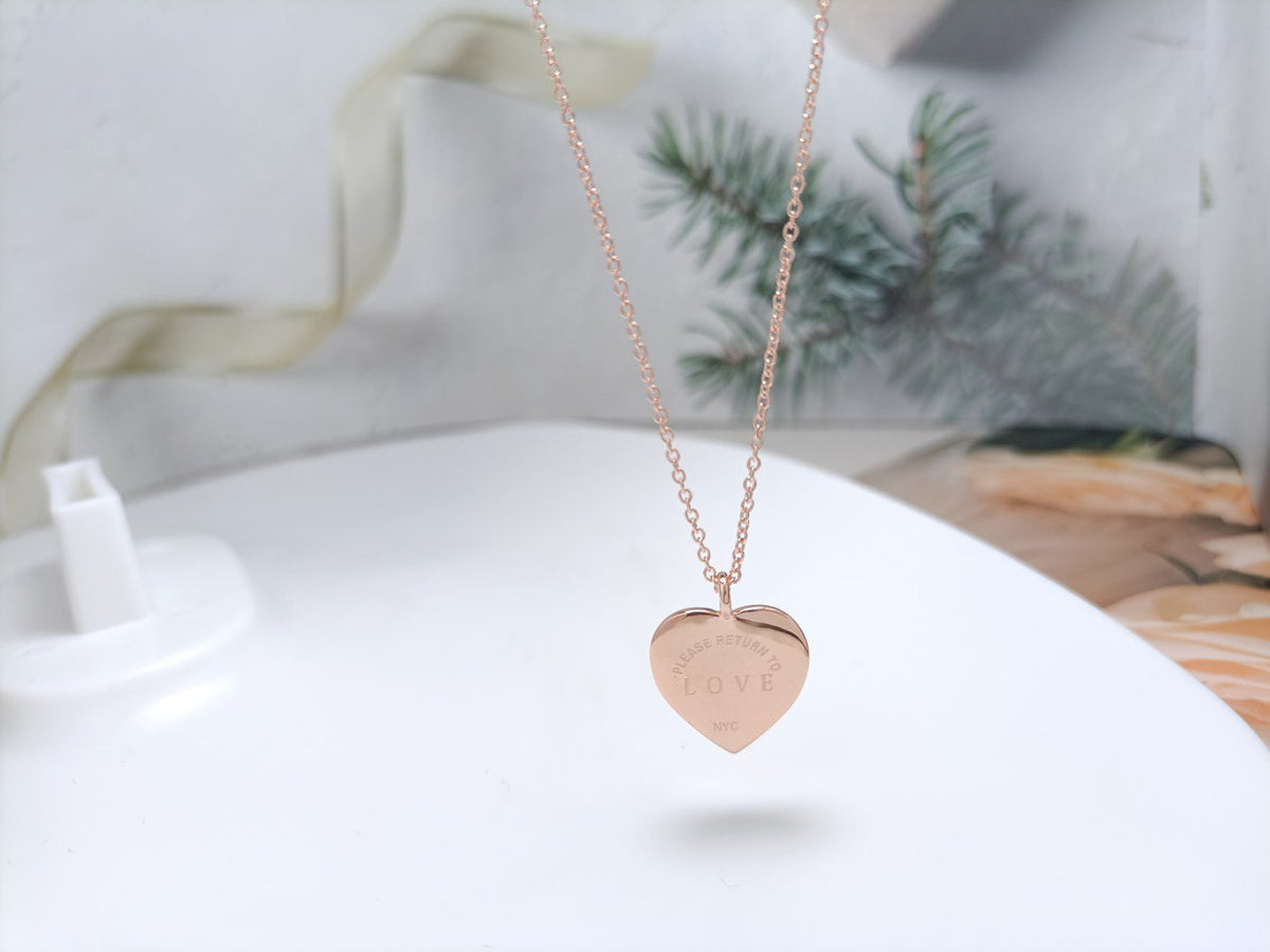 [Lioran]HEART DIAMONDS PEDANT NECKLACE