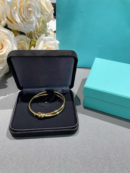 [Lioran]KNOT DOUBLE ROW GOLD BRACELET