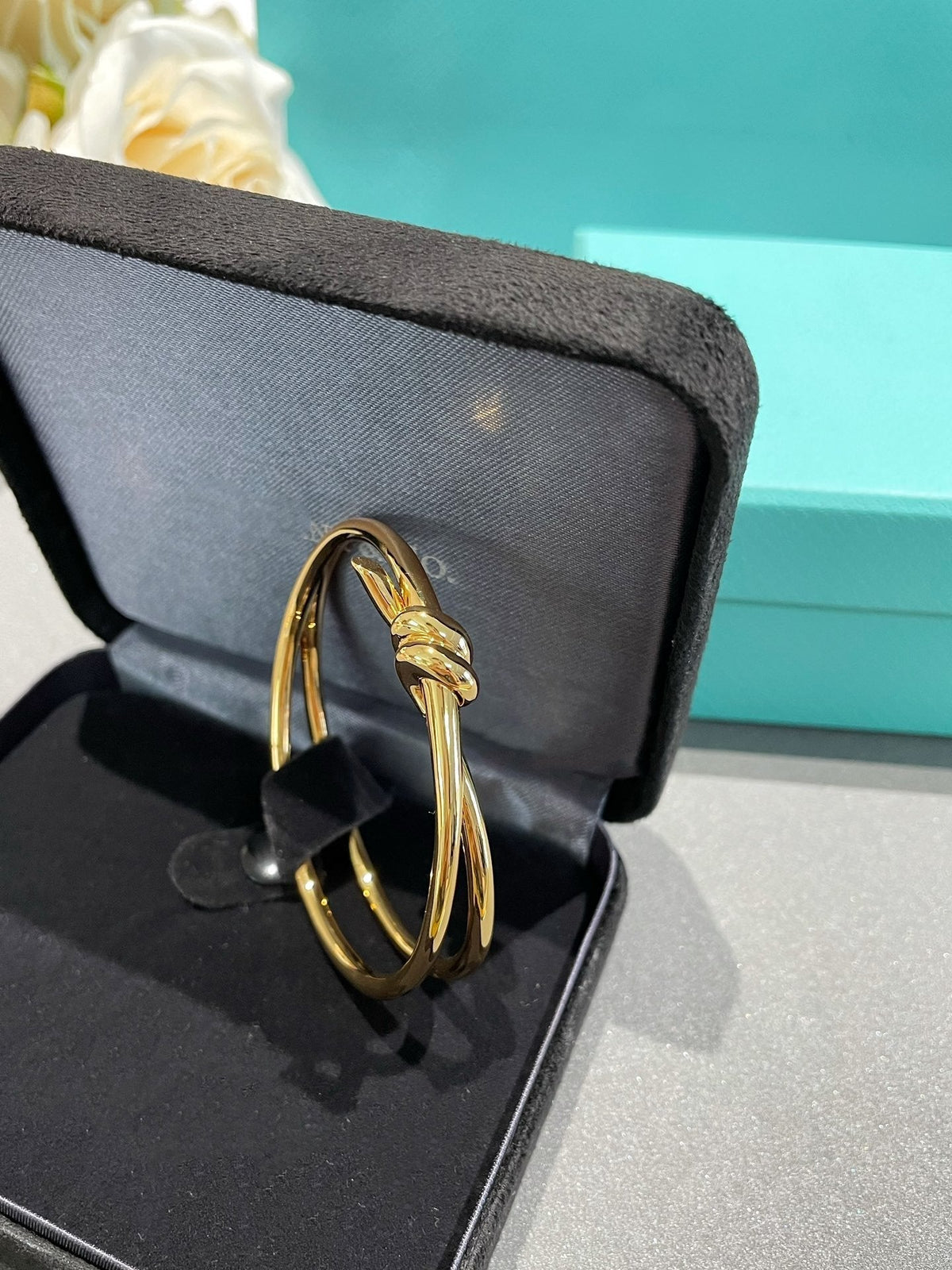 [Lioran]KNOT DOUBLE ROW GOLD BRACELET