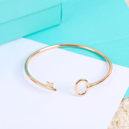 [Lioran]KEY WIRE OVAL BRACELET