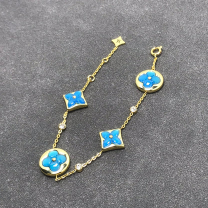 [⭐Lioran]STAR AND SUN TURQUOISE 4 MOTIFS 3 DIAMONDS